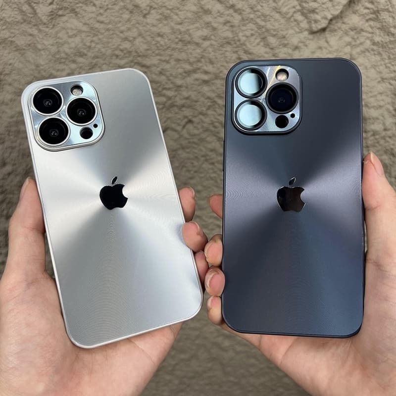 Capa De Metal Laser Premium Cromada Para iPhone 11 12 13 14 Pro Max 15 16 17