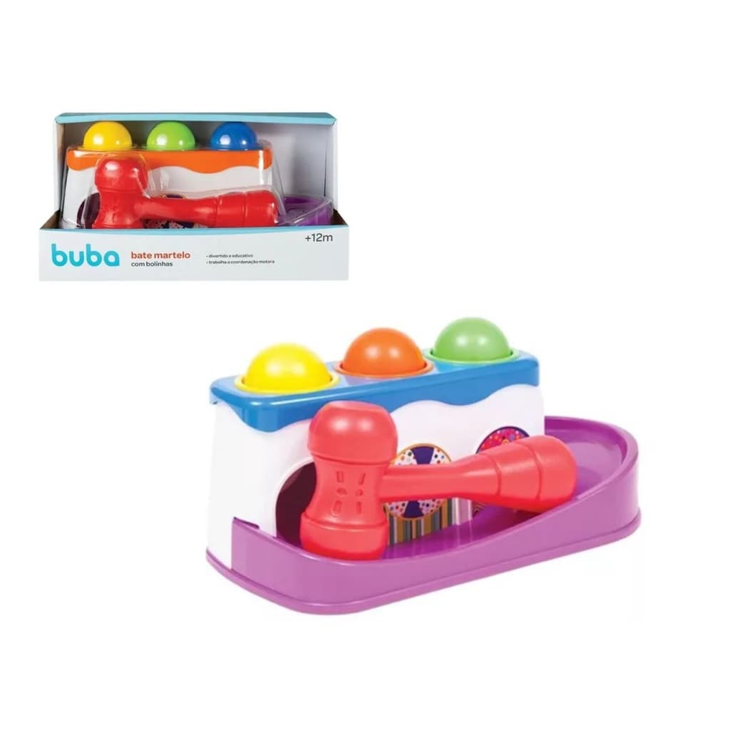 Bate martelo com bolinhas - Buba