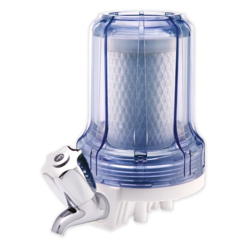 Torneira Filtro Transparente Blister 5" Carbon Hidro Filtros Carvão Ativado Elimina Cloro