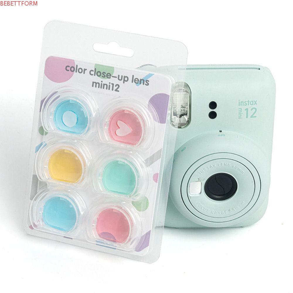 BEBETTFORM 4/6pcs Conjunto De Filtros Acessórios Fotográficos Coloridos Profissionais Para Fujifilm Instax Mini 12