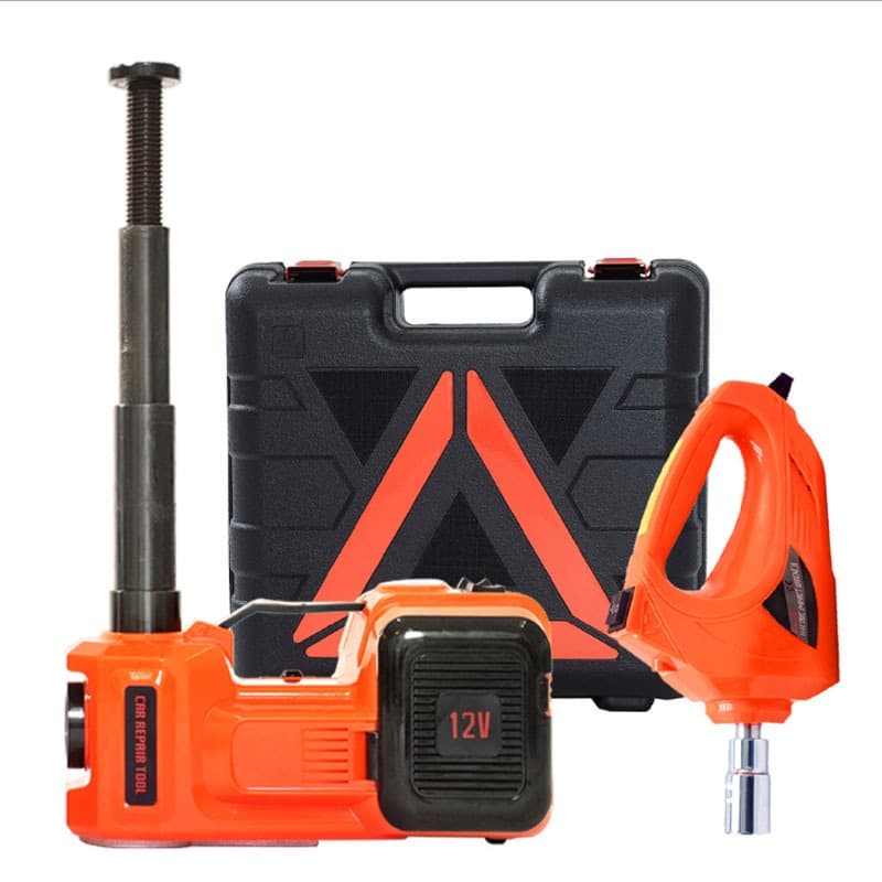 Conjunto De Chave Hidráulica Elétrica 12V Para Carros , Macaco Hidráulico Horizontal Troca De Pneus Veículos Off-road
