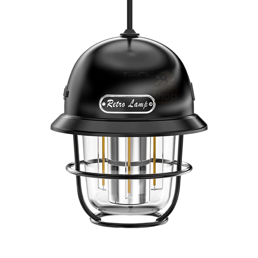 Lampião Led Luminária Recarregável USB Bateria Para Pendurar