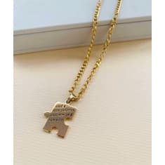Colares choker modelo peça de quebra cabeça verniz italiano