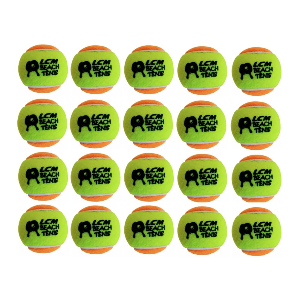 KIT com 20 Bolas Beach Tennis Bolinha Tênis Praia LCM