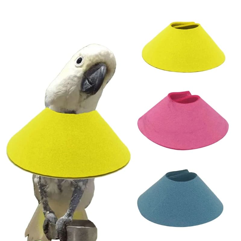 Coleira Papagaio Bmico Para Depenar Antimordida Elizabeth Collar Neck Pássaros Pequenos