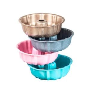 Forma Para Pudim Bolo Teflon Antiaderente Redonda 24cm Sortido MS