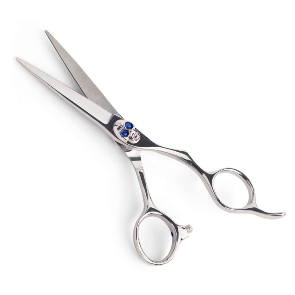 TESOURA PROFISSIONAL ART CAVEIRA FIO NAVALHA 5.5" CROMADA MARCO BONI