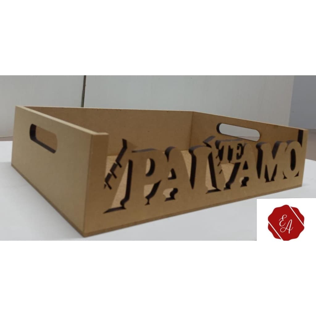 BANDEJA PAI TE AMO - 6MM CRU -30X25X7,5A