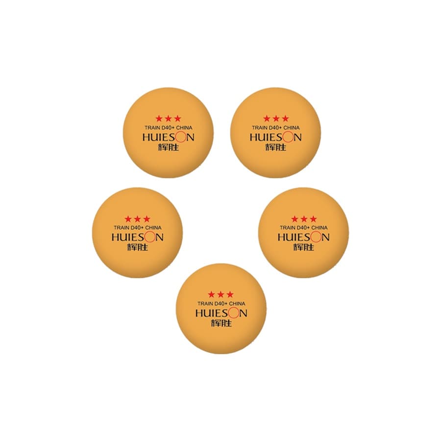 Bolinha de Tênis de Mesa Ping Pong Huieson G40+ ABS Laranja com 5 Peças