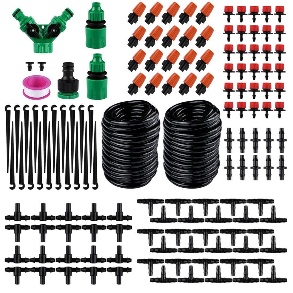 Kit 149 pcs Irrigacao Nebulizacao Gotejador Bicos + 30m Tubo