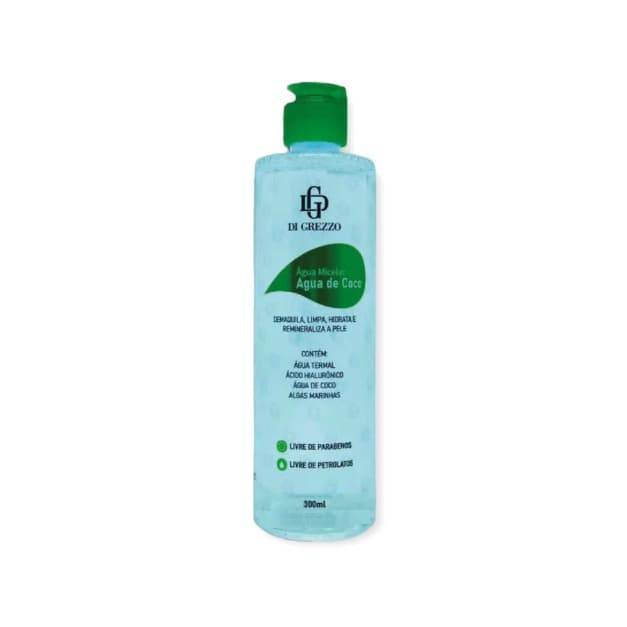 Água Micelar Água de Coco 300ml - Di Grezzo