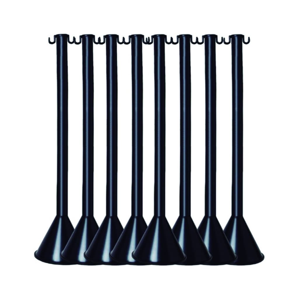Organizador Filas Pedestal Postinho Preto 11 Pçs + 15 Mts Corrente Pq