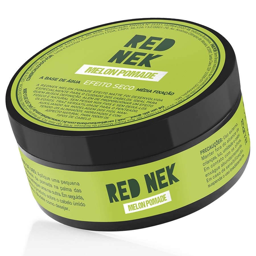 Melon Pomada Efeito Seco Média Fixação Base de Água 70g Red Nek