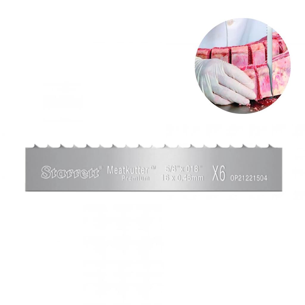 Lâmina Serra Fita AÇO CARBONO P/ CARNES 16MM Starrett Mkp16x6/sk4 2,55MTS