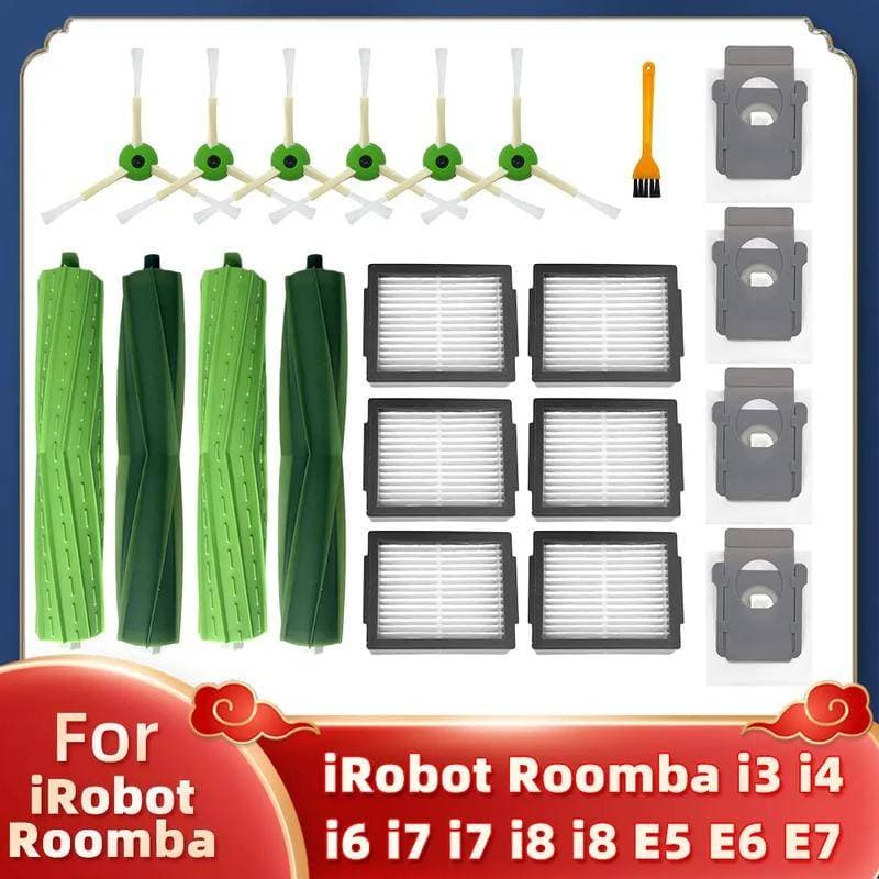 Adequado Para IRobot Roomba i3 i4 i6 i7 i8 j7 E5 E6 E7 Robô Aspirador De Pó Acessórios Substituição Escova Principal Lat