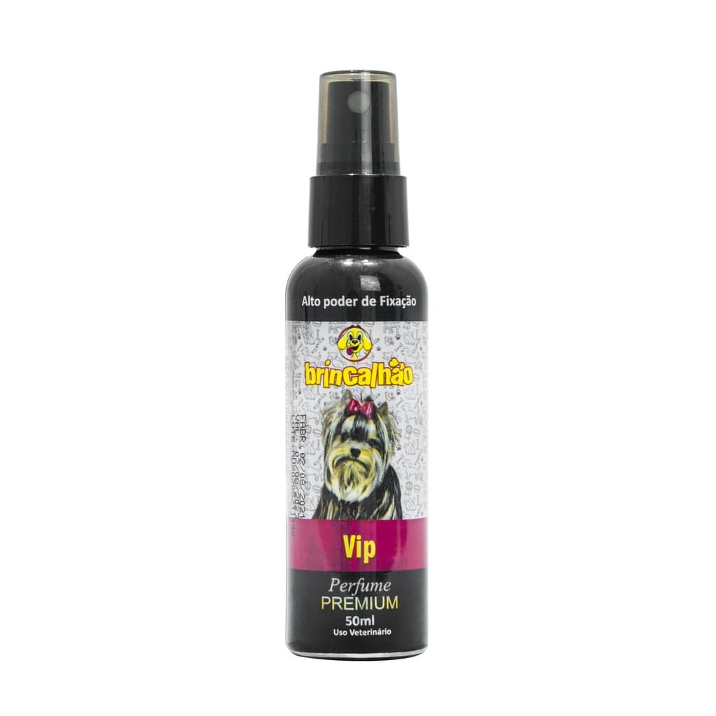 Perfume Pet de Cachorro e Gato Alta Fixação Vip Brincalhão 50ml