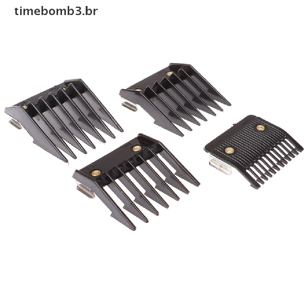Novo 4 Pçs Universal Corte Limite Pente Guia Acessório Tamanho Barbeiro Substituição .