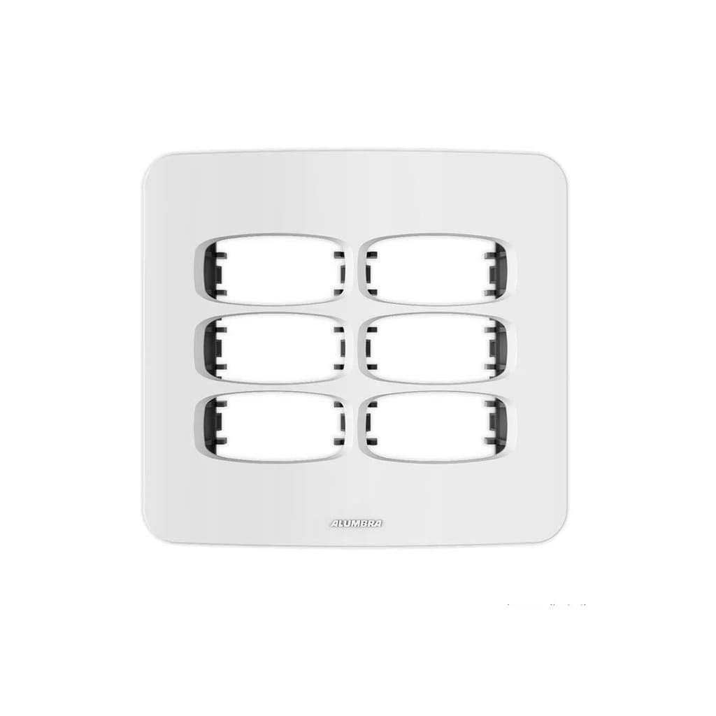 Placa 4x4 6 Módulos Branco Gracia 85306 Alumbra