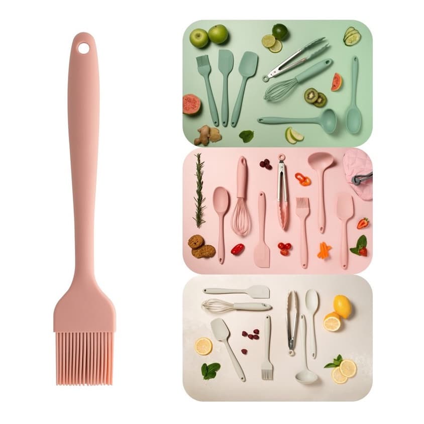 Pincel De Silicone Culinário Rose Cozinha E Confeitaria