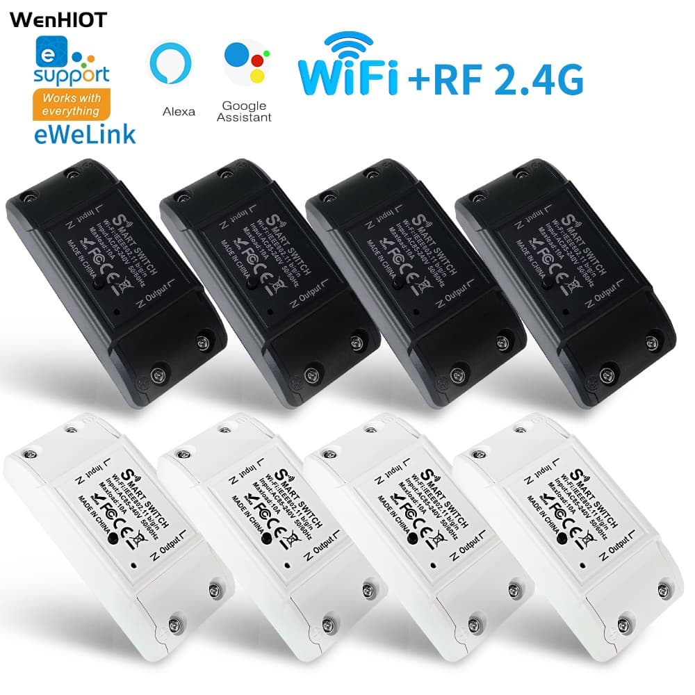 Interruptor Inteligente WiFi Smart Switch Suporte eWeLink APP  Suporte Alexa Google Home Controle De Voz