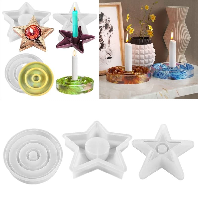 GODD Titular Molde Caseiro Concreto Gesso Recipiente Castiçal Fundição De Silicone Decorações Para Casa