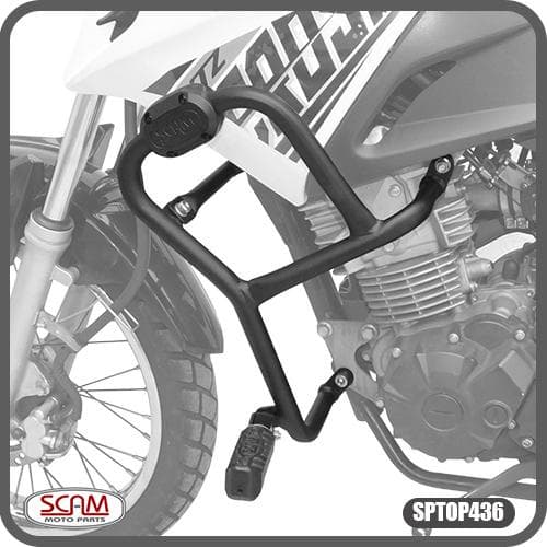 Protetor de Motor com Pedaleira Yamaha Crosser 150 Moto Scam