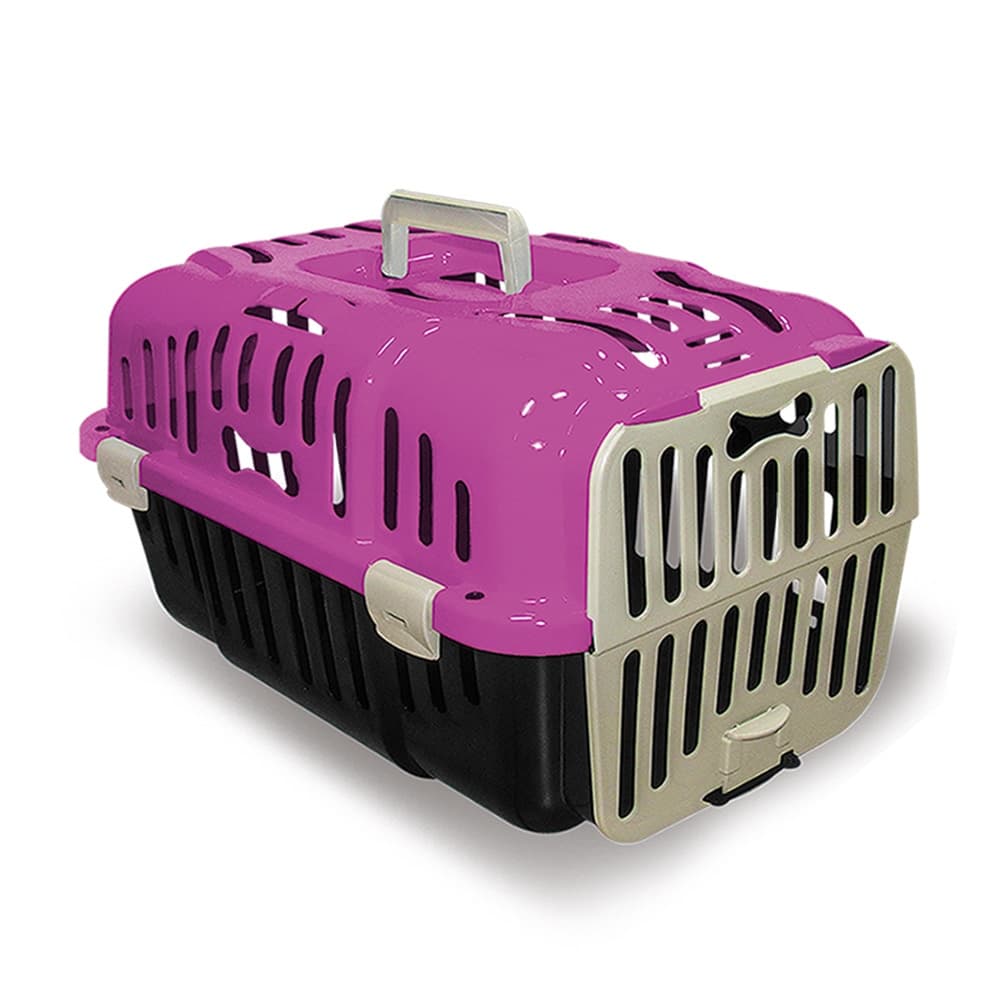 Caixa de Transporte Furacão Pet Joy Rosa N2
