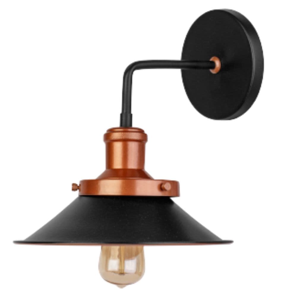 Arandela Estilo Retrô Industrial Vintage Preto/cobre