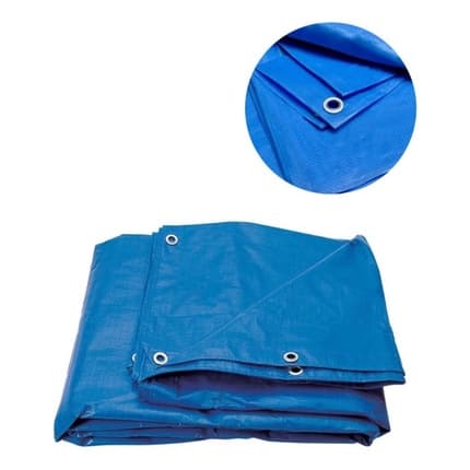 LONA PLÁSTICA POLIETILENO 70G/M² 3X2M, Lona Plástica Cobertura Impermeavel azul