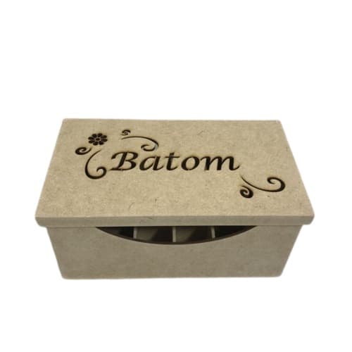 Caixa De Batom - Tampa Box Vazada - 18 Div. - 11A X 11L X 22C