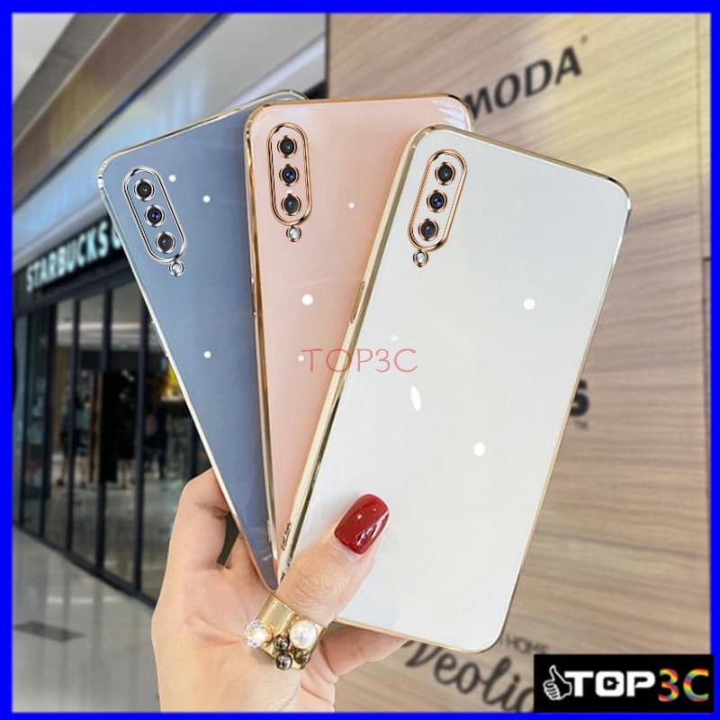 Capinha A50 A30S A70s A7 2018 A750 A10S A51 M51 A71 Estojo De Telefone De Borda Reta ZB