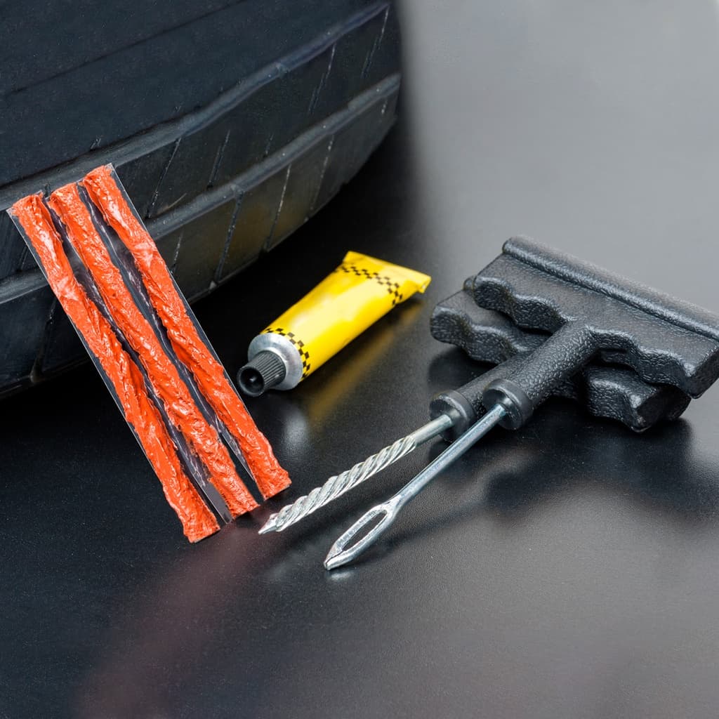 Kit Reparo Remendo Pneu Sem Câmera Macarrão Completo Carro Moto Profissional Oferta Pronta Entrega