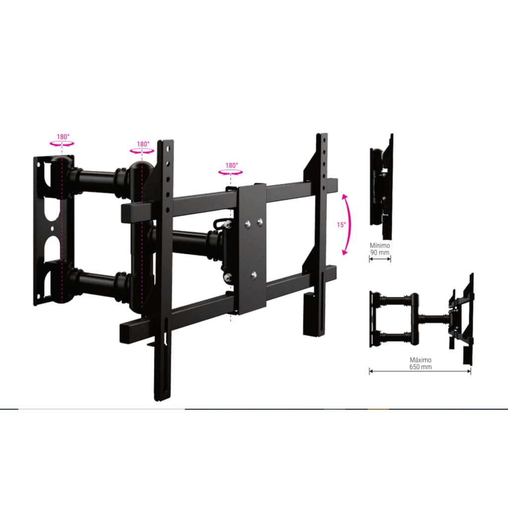 STPA 7000 Suporte Triarticulado com inclinação para tv ate 75 pol