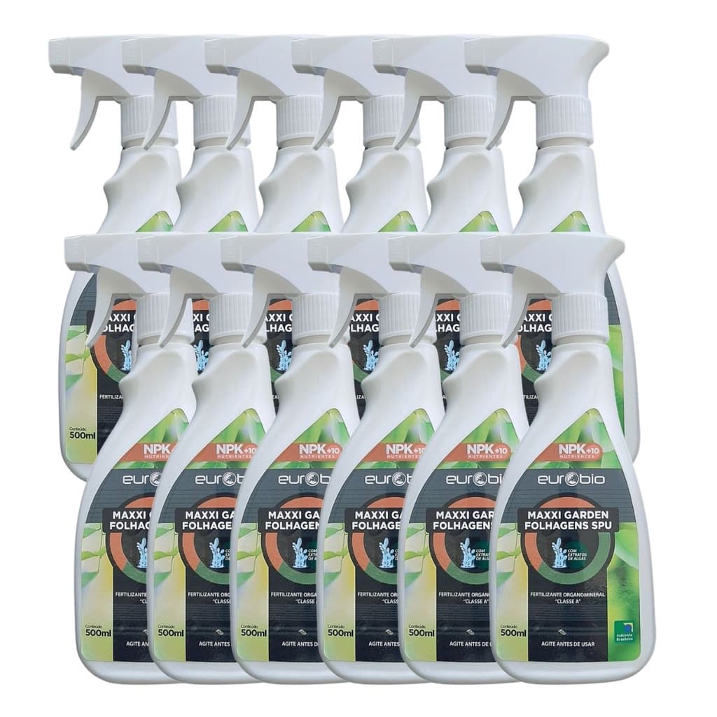 Fertilizante Foliar Maxxi Folhagens e Suculentas SPU 500ml caixa com 12