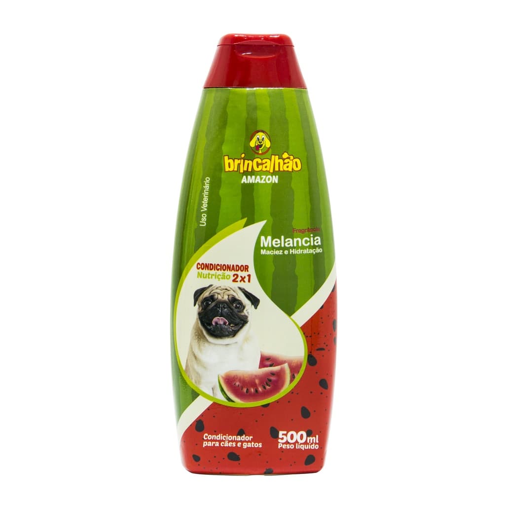 Condicionador Hidratante Pet para Cachorro e Gato Melancia Brincalhão 500ml