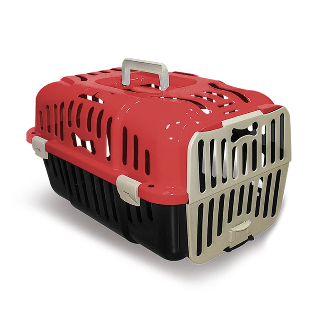 Caixa de Transporte Furacão Pet Joy Vermelho N2