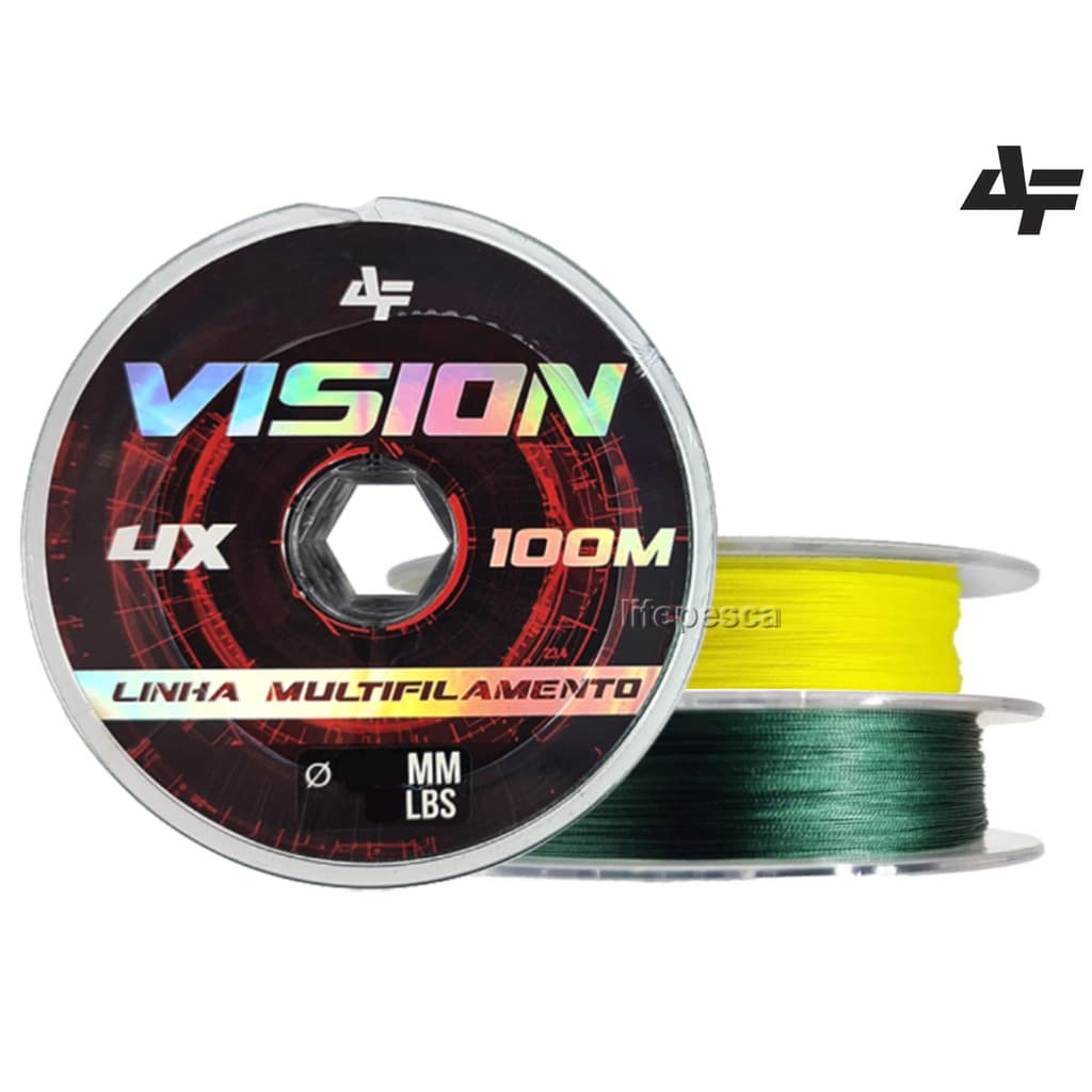 Linha Multifilamento Albatroz Vision 4X 100 Metros - Várias Espessuras e Cores
