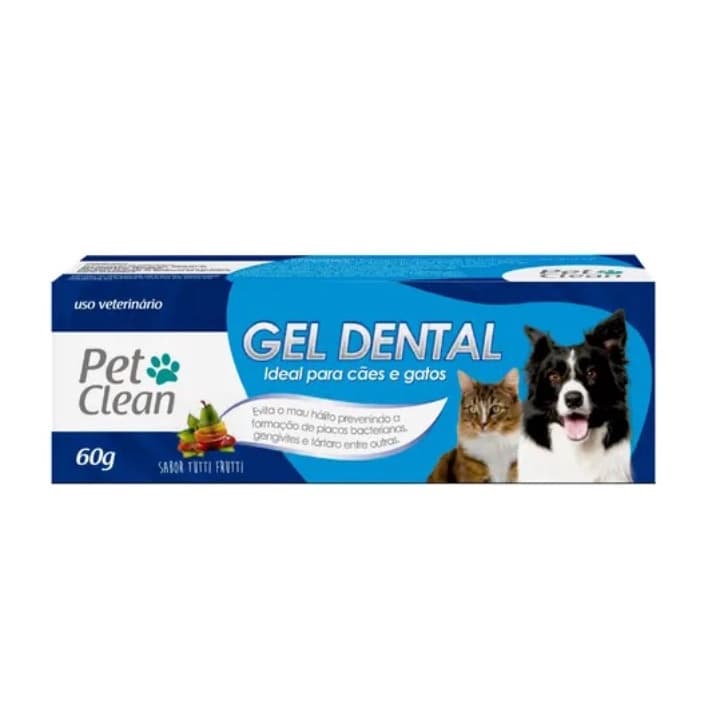 Pasta Dente Gel Dental Pet Clean Cachorro Gato Cães Pet