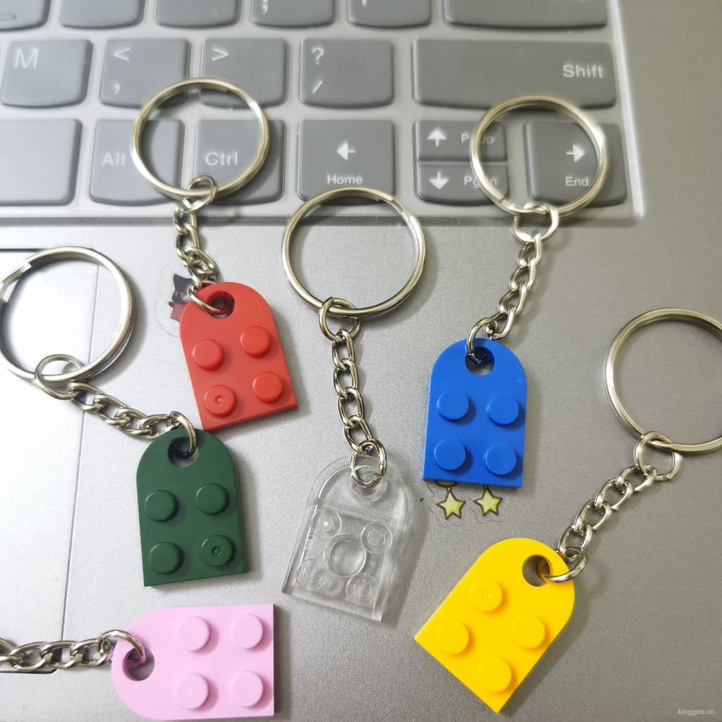 KG Acessórios De Jóias 1 Pçs Lego Coração Pingente Casal Chaveiro Da Amizade Para Melhores Amigos e Casais