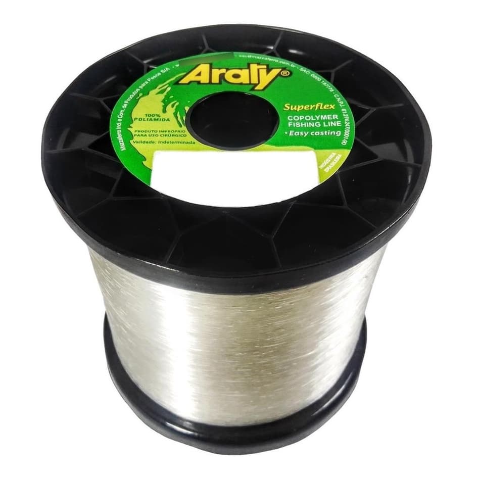 Linha Pesca Nylon Mazzaferro Araty 250 Gramas Varias Medidas