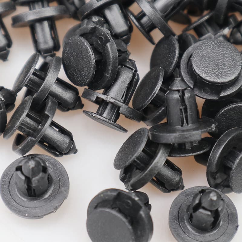 Fender 50pcs 8mm Diâmetro 8mm Preto Porta Pára-Choques Painel De Clipes Retentor Plástico Auto Fixadores Rebites Acessórios Para Carros