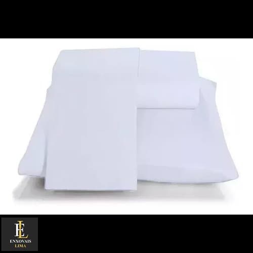 JOGO DE LENÇOL CASAL BOX 4 PEÇAS  ALGODÃO 1- LENÇOL COM ELÁSTICO1- LENÇOL COM BAINHA + 2-FRONHAS
