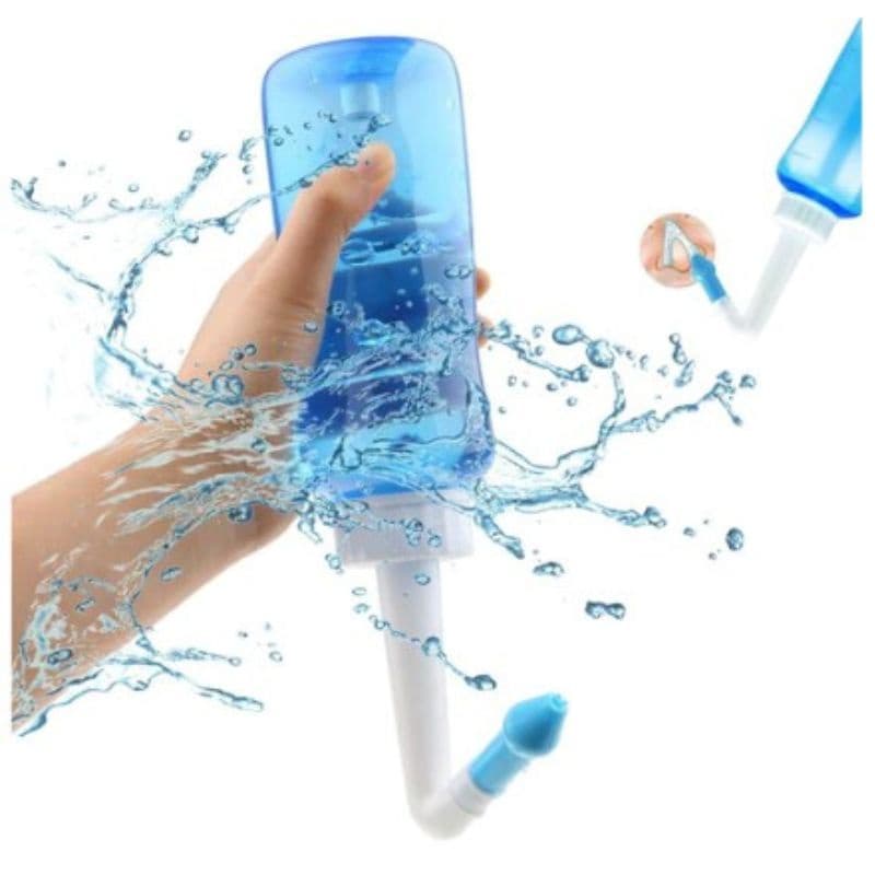 Higienizador Lavagem Nasal Ducha Garrafa 300 ml E 2 Bicos
