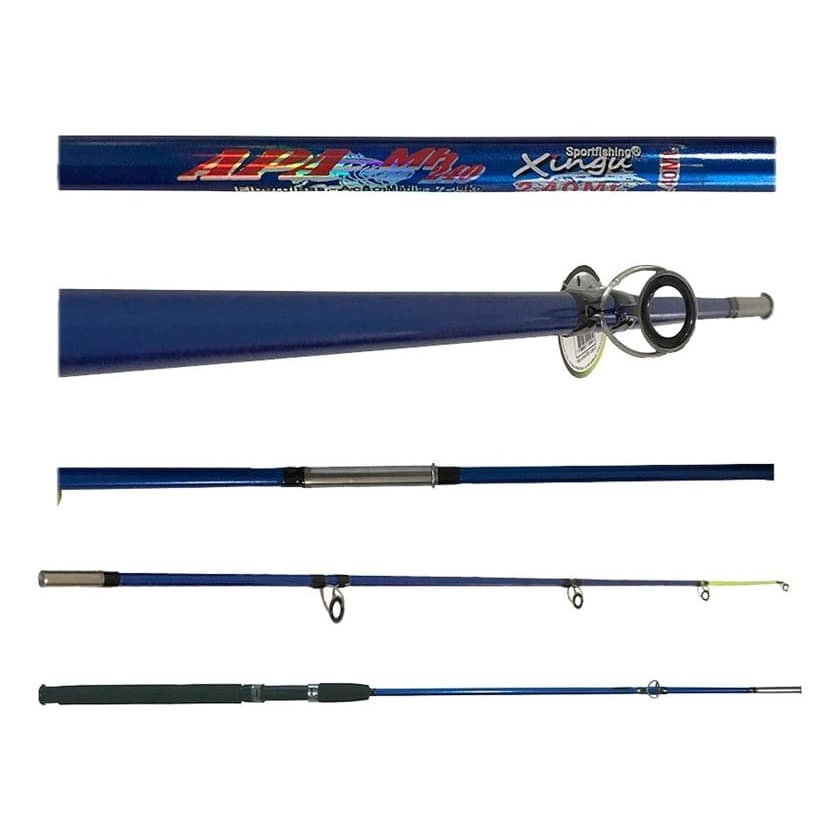 Vara Para Molinete Xingu Apa 2,40 Mts 15-30 Lbs 2 Partes Top - Envio Já