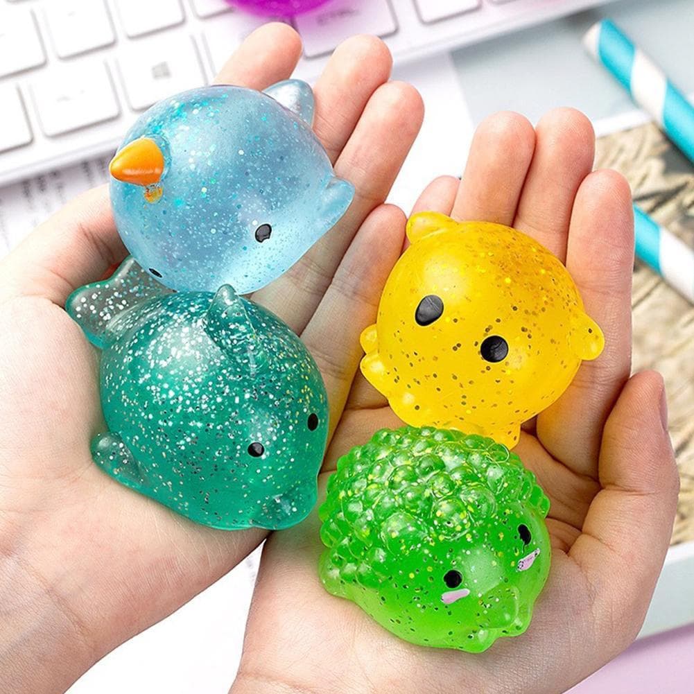 Big Spongy Squishy Mochi Fidget Toys Kawaii Brinquedos Animais Bola Antistress Estresse Sensory Squeeze
