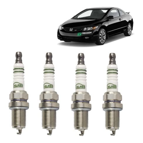 Honda Civic 2.0 16V Si Gasolina Iridium Jogo Kit 4 Velas Ignição 2007 a 2010 Novo
