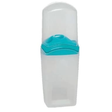 Porta Escova de Dente com Tampa de Plástico 5 Cavidades
