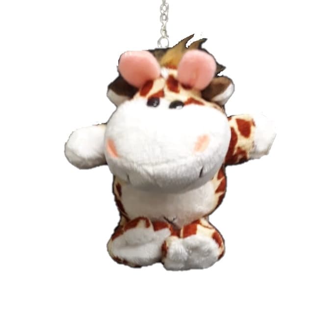 Chaveiro Mini Sapinho ou Girafa de Pelúcia