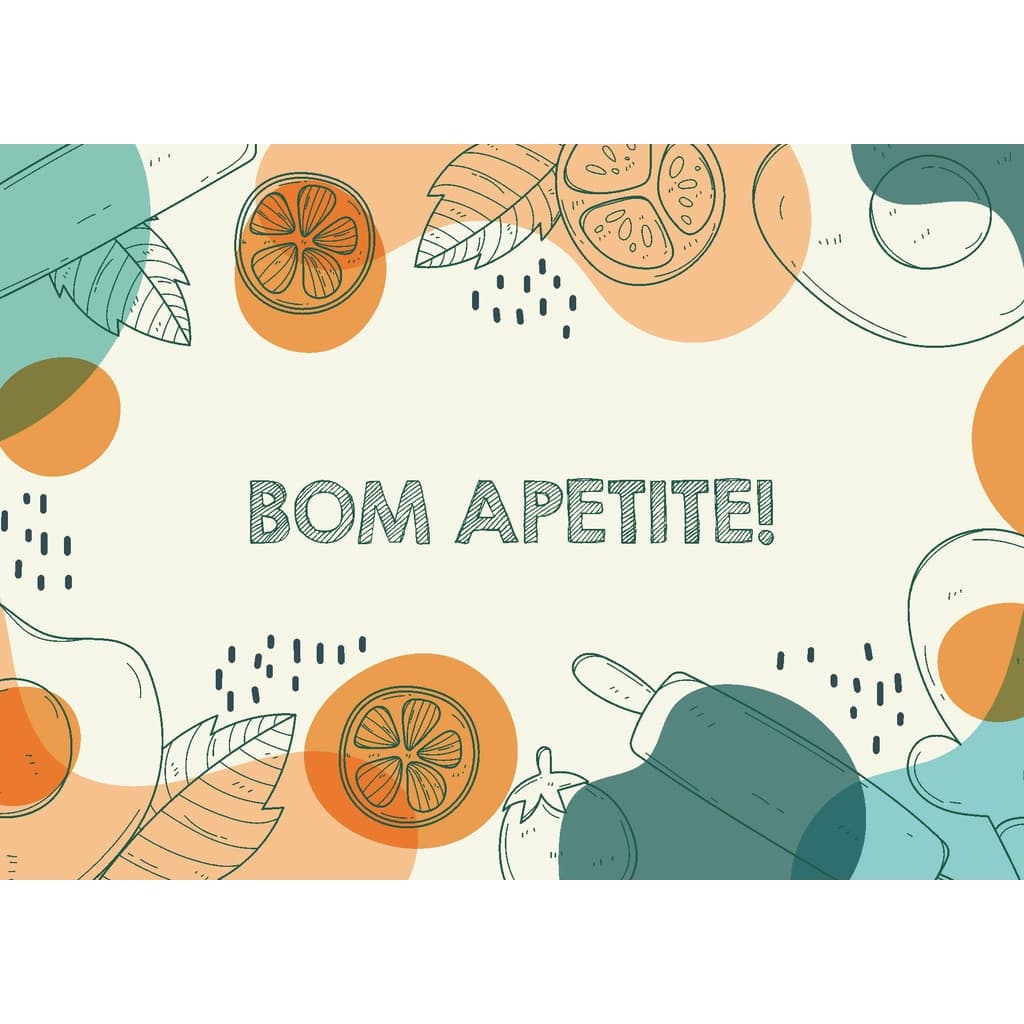 Jogo Americano Restaurante Bistrô Alimentação Bar 100 UN