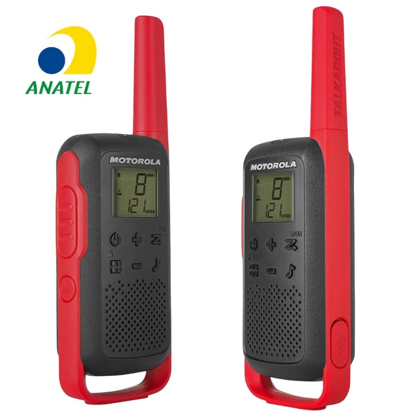 2x Rádio Comunicador MOTOROLA T210BR 32KM HT TALKABOUT